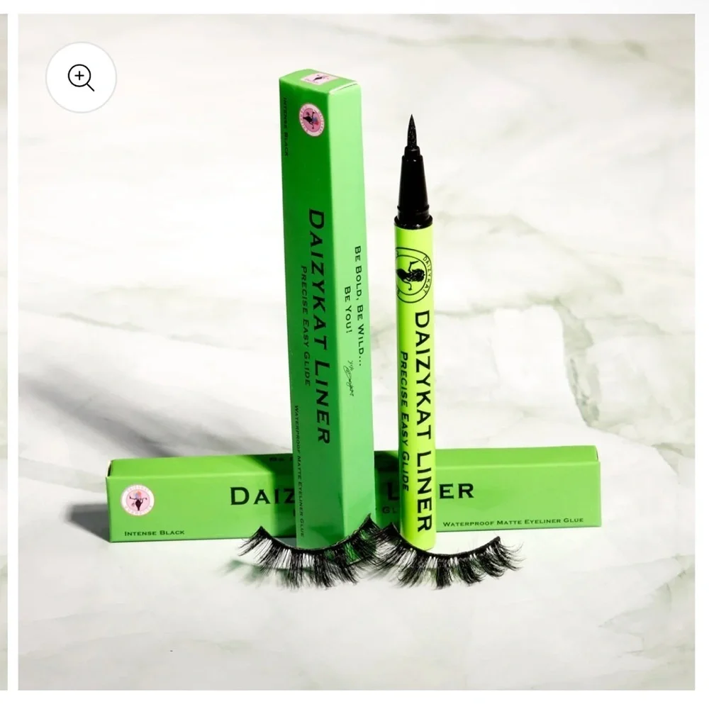 Daizykat Liner Waterproof Matte Intense Black Eyeliner Lash Glue Pen‎ New